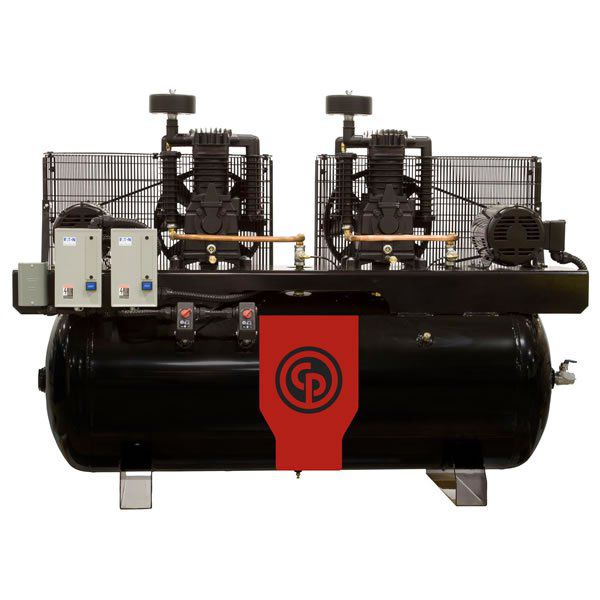 10 HP Air Compressor (2 x 5 HP) Iron Series 2 Stage 230V 1-Phase | RCP-C10121D